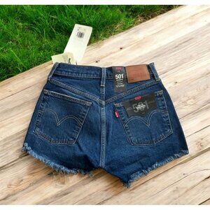 LEVIS 501 high Rise Denim Shorts Size 25 NEW with tags